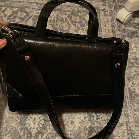 Calvin Klein Basalt Asymmetric Triple Compartment Convertible Satchel - Picture 9 of 15